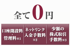 松井証券は1日の約定代金が10万円以下の場合には手数料無料